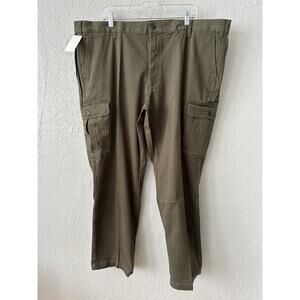 Dockers The Broken In Cargo Utility Pants Mens 46x30 Green Big & Tall Stretch